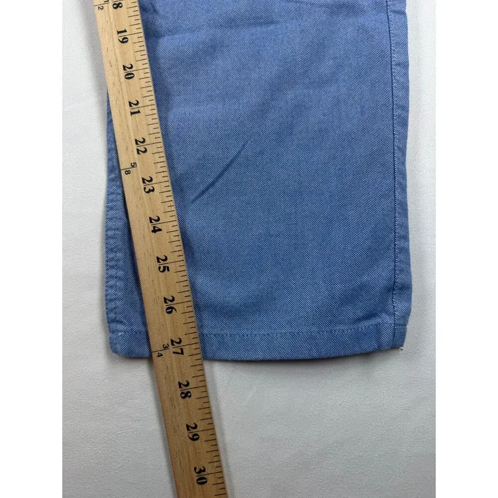 Bonobos Men's Blue Chino Pants 30x30 Stretch Flat Front Casual Straight Leg